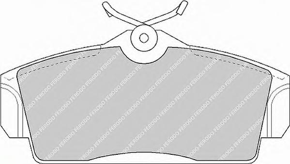 Комплект тормозных колодок, дисковый тормоз FERODO