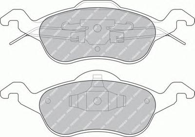 Комплект тормозных колодок, дисковый тормоз FERODO FDB1318