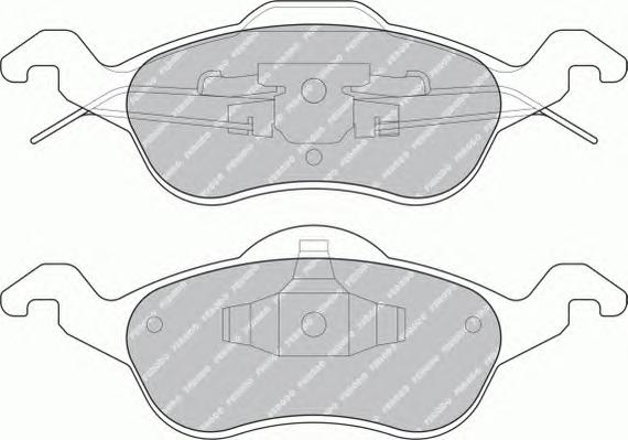 Комплект тормозных колодок, дисковый тормоз FERODO