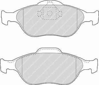 Комплект тормозных колодок, дисковый тормоз FERODO FDB1394