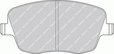 Комплект тормозных колодок, дисковый тормоз FERODO FDB1419