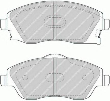 Комплект тормозных колодок, дисковый тормоз FERODO