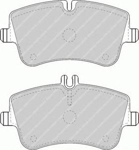 Комплект тормозных колодок, дисковый тормоз FERODO FDB1428