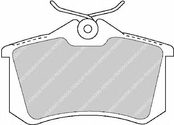 Комплект тормозных колодок, дисковый тормоз FERODO