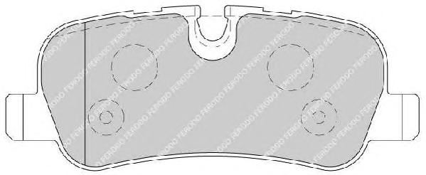 Комплект тормозных колодок, дисковый тормоз FERODO