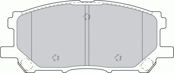 Комплект тормозных колодок, дисковый тормоз FERODO