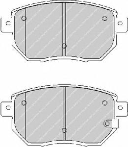 Комплект тормозных колодок, дисковый тормоз FERODO FDB1786