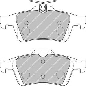 Комплект тормозных колодок, дисковый тормоз FERODO FDB1931