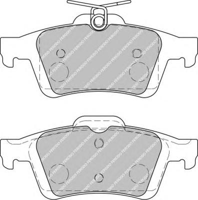 Комплект тормозных колодок, дисковый тормоз FERODO