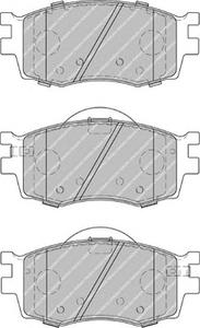 Комплект тормозных колодок, дисковый тормоз FERODO FDB1955