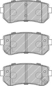Комплект тормозных колодок, дисковый тормоз FERODO FDB1956