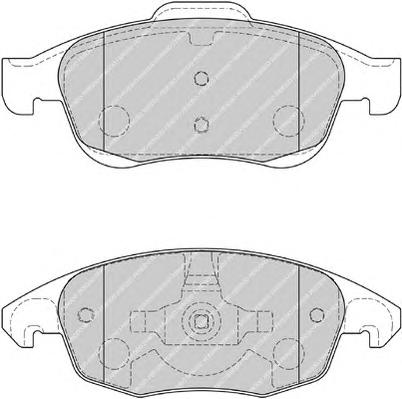 Комплект тормозных колодок, дисковый тормоз FERODO