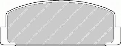 Комплект тормозных колодок, дисковый тормоз FERODO FDB372