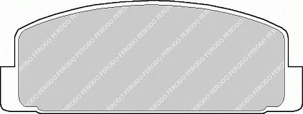 Комплект тормозных колодок, дисковый тормоз FERODO