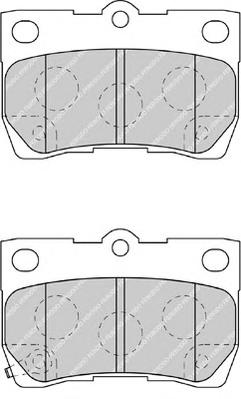 Комплект тормозных колодок, дисковый тормоз FERODO