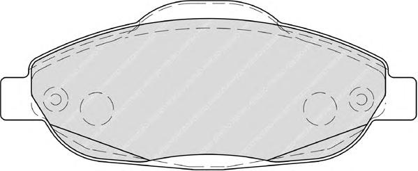 Комплект тормозных колодок, дисковый тормоз FERODO