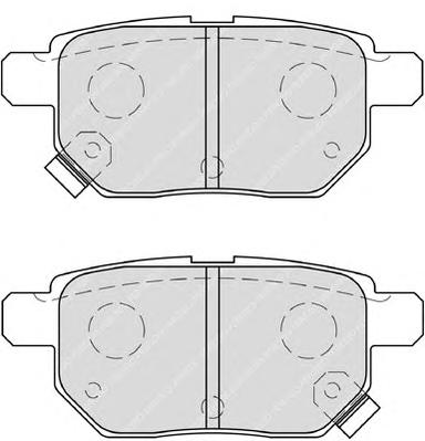 Комплект тормозных колодок, дисковый тормоз FERODO