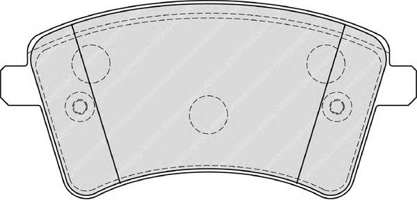 Комплект тормозных колодок, дисковый тормоз FERODO