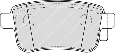 Комплект тормозных колодок, дисковый тормоз FERODO FDB4186