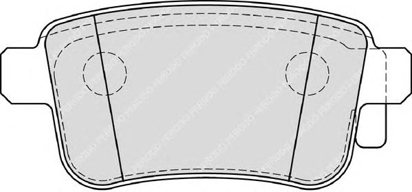 Комплект тормозных колодок, дисковый тормоз FERODO