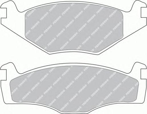 Комплект тормозных колодок, дисковый тормоз FERODO