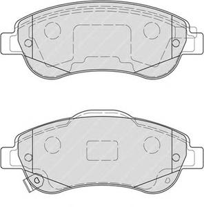 Комплект тормозных колодок, дисковый тормоз FERODO FDB4228