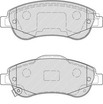 Комплект тормозных колодок, дисковый тормоз FERODO