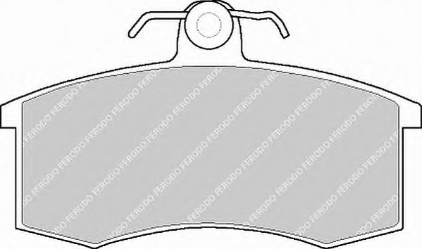 Комплект тормозных колодок, дисковый тормоз FERODO