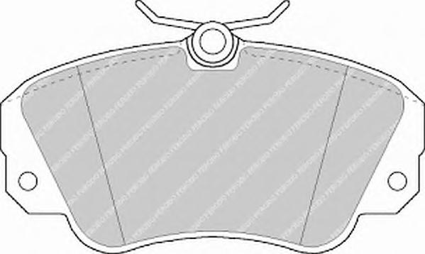 Комплект тормозных колодок, дисковый тормоз FERODO