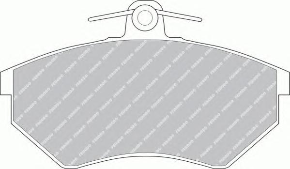 Комплект тормозных колодок, дисковый тормоз FERODO