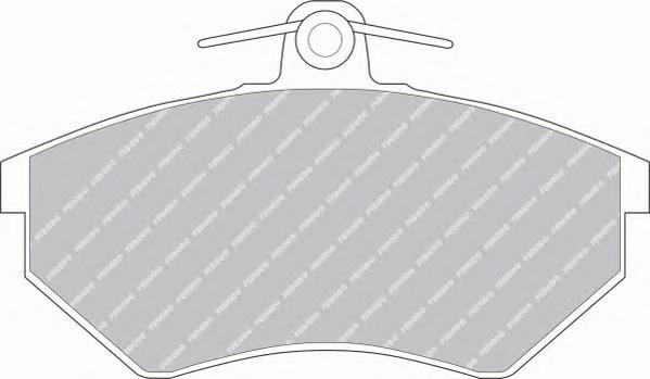 Комплект тормозных колодок, дисковый тормоз FERODO