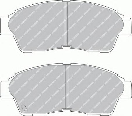 Комплект тормозных колодок, дисковый тормоз FERODO