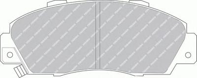 Комплект тормозных колодок, дисковый тормоз FERODO FDB905