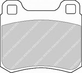 Комплект тормозных колодок, дисковый тормоз FERODO FDB979