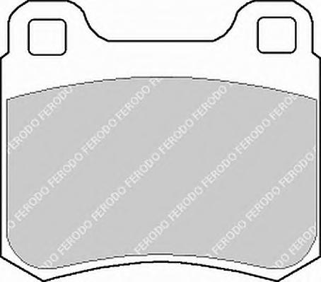 Комплект тормозных колодок, дисковый тормоз FERODO