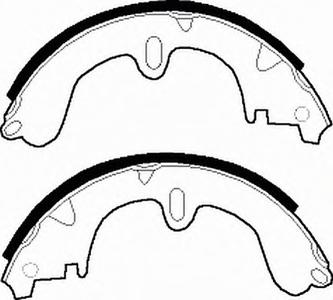 Комплект тормозных колодок FERODO FSB208