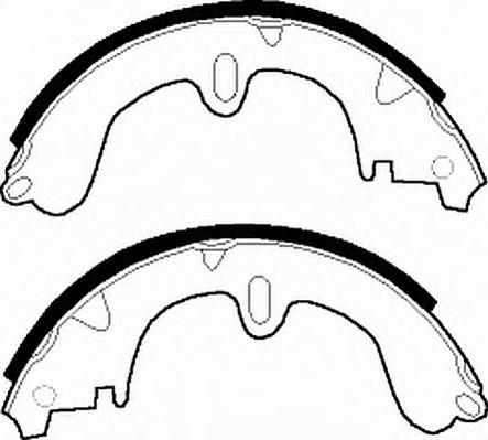 Комплект тормозных колодок FERODO