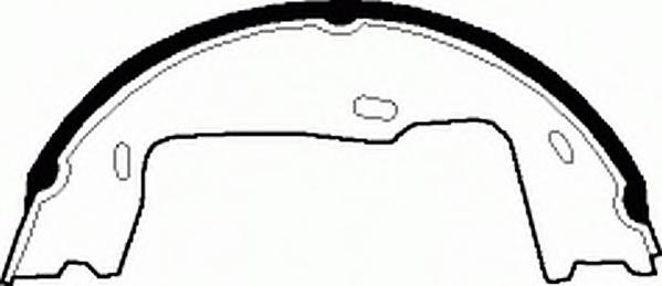 Комплект тормозных колодок, стояночная тормозная система FERODO