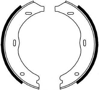 Комплект тормозных колодок, стояночная тормозная система FERODO FSB4003