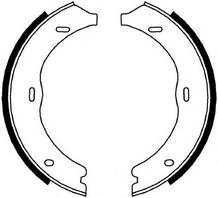 Комплект тормозных колодок, стояночная тормозная система FERODO