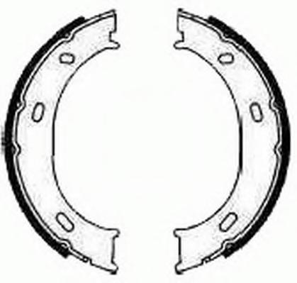 Комплект тормозных колодок, стояночная тормозная система FERODO