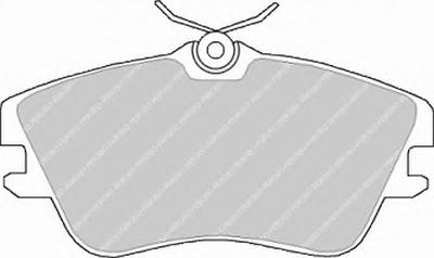 Комплект тормозных колодок, дисковый тормоз FERODO FVR970