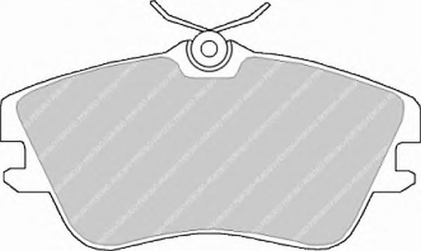 Комплект тормозных колодок, дисковый тормоз FERODO