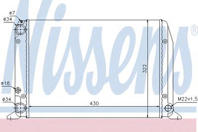 Радиатор охлаждения NISSENS 604611