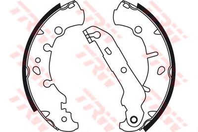 Комплект тормозных колодок TRW