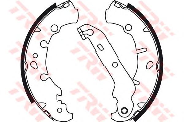 Комплект тормозных колодок TRW