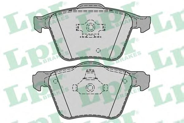 Комплект тормозных колодок, дисковый тормоз LPR
