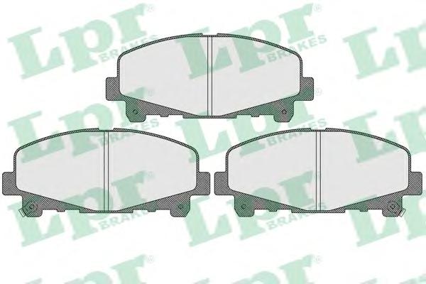 Комплект тормозных колодок, дисковый тормоз LPR