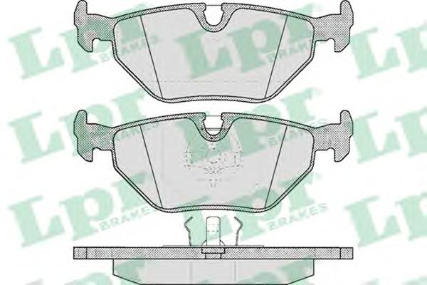 Комплект тормозных колодок, дисковый тормоз LPR