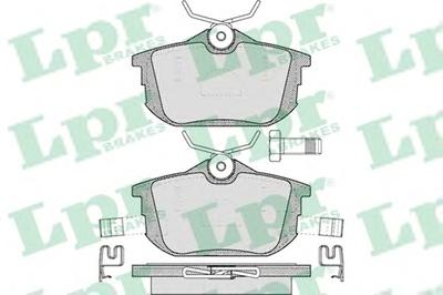 Комплект тормозных колодок, дисковый тормоз LPR 05P621